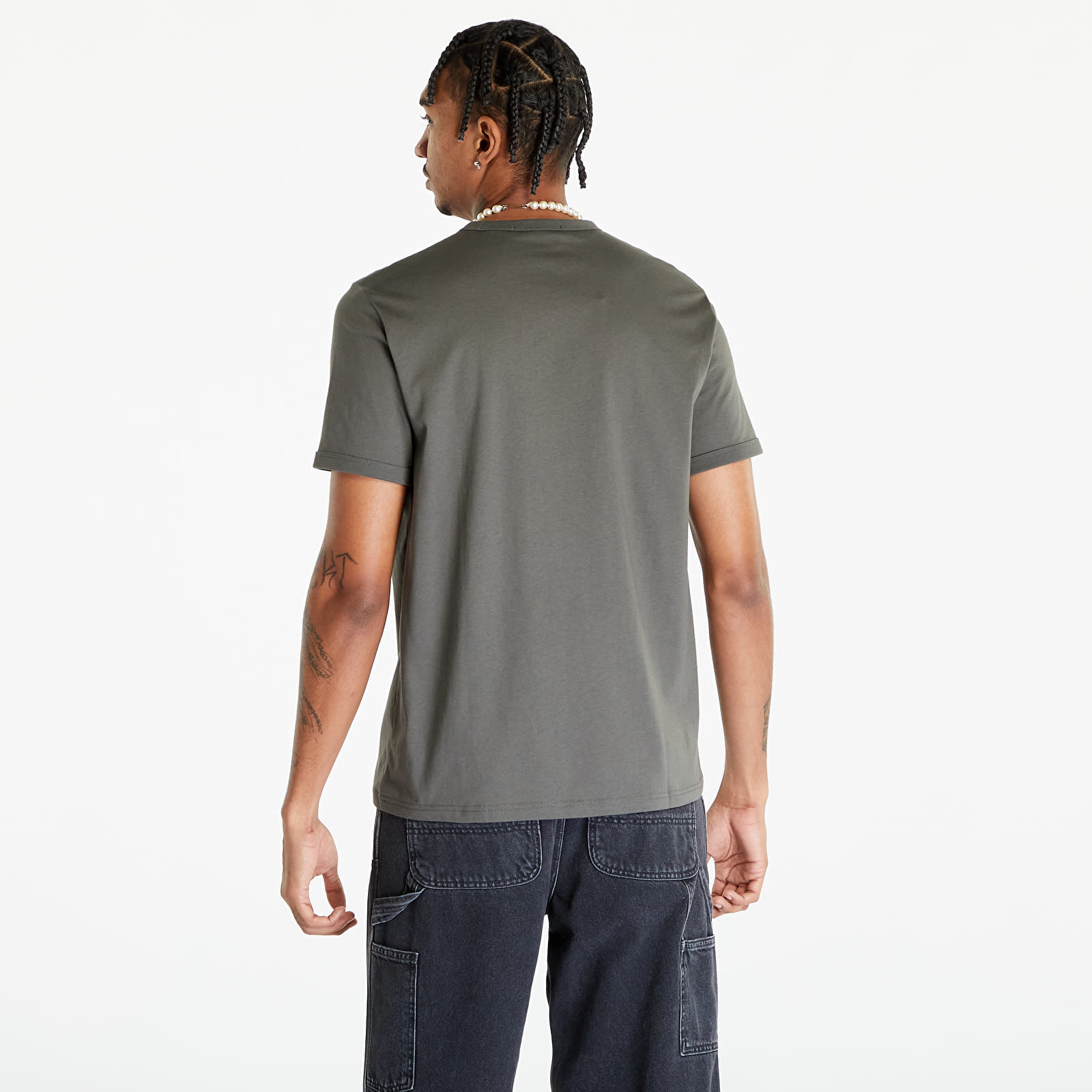 Magliette FRED PERRY Ringer T-Shirt Field Green