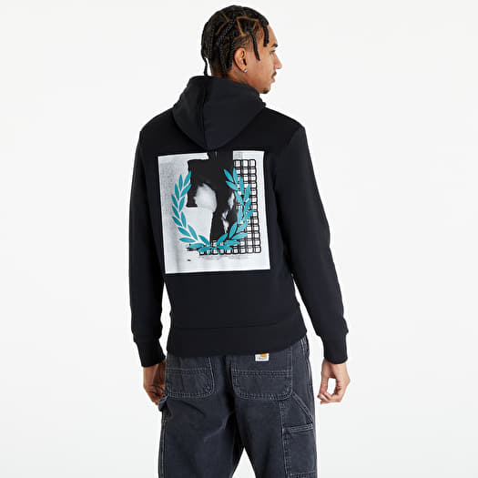 FRED PERRY Rave Graphic Hooded Sweatshirt