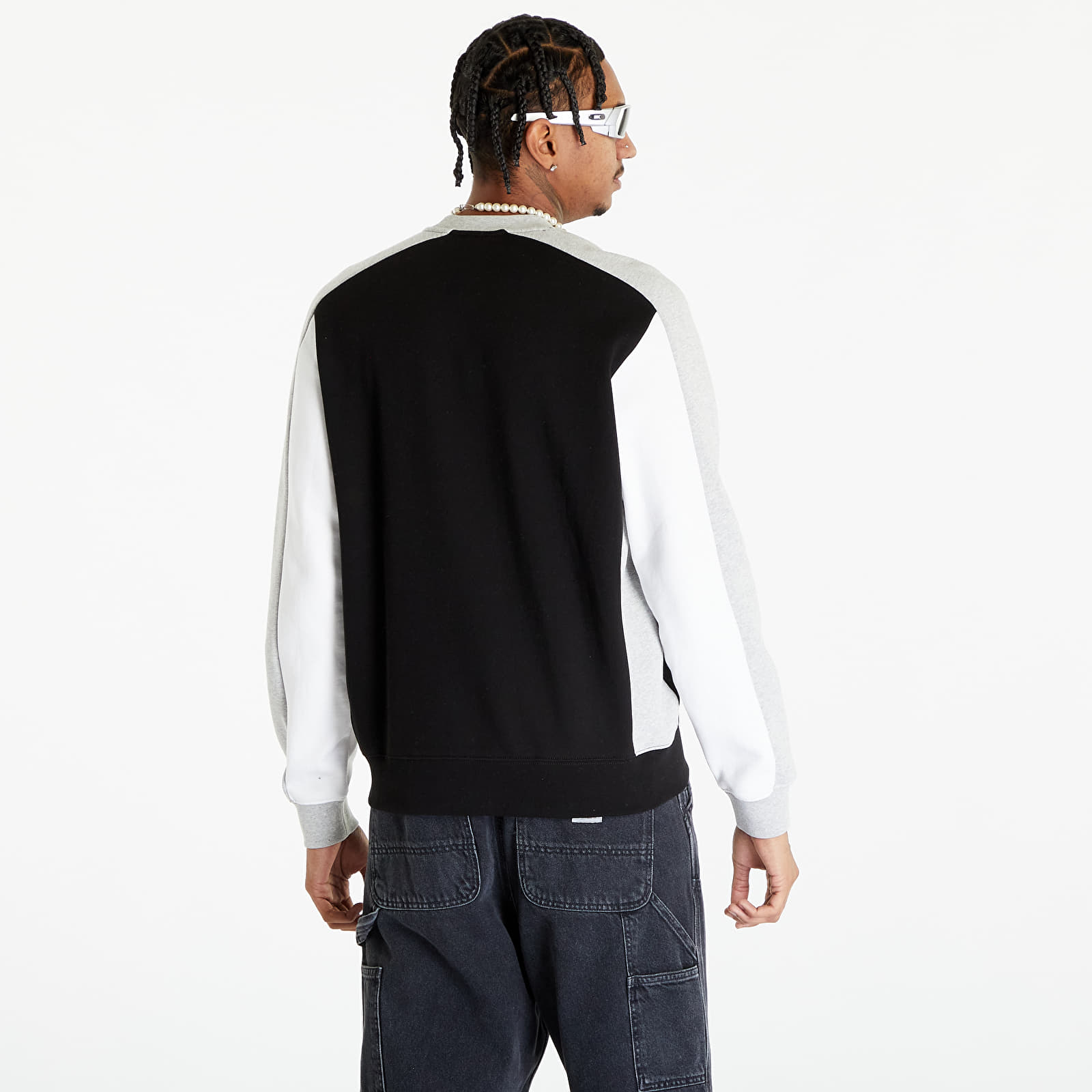 Суичърти LACOSTE Men's Sweatshirt Black/ Silver Chine-White