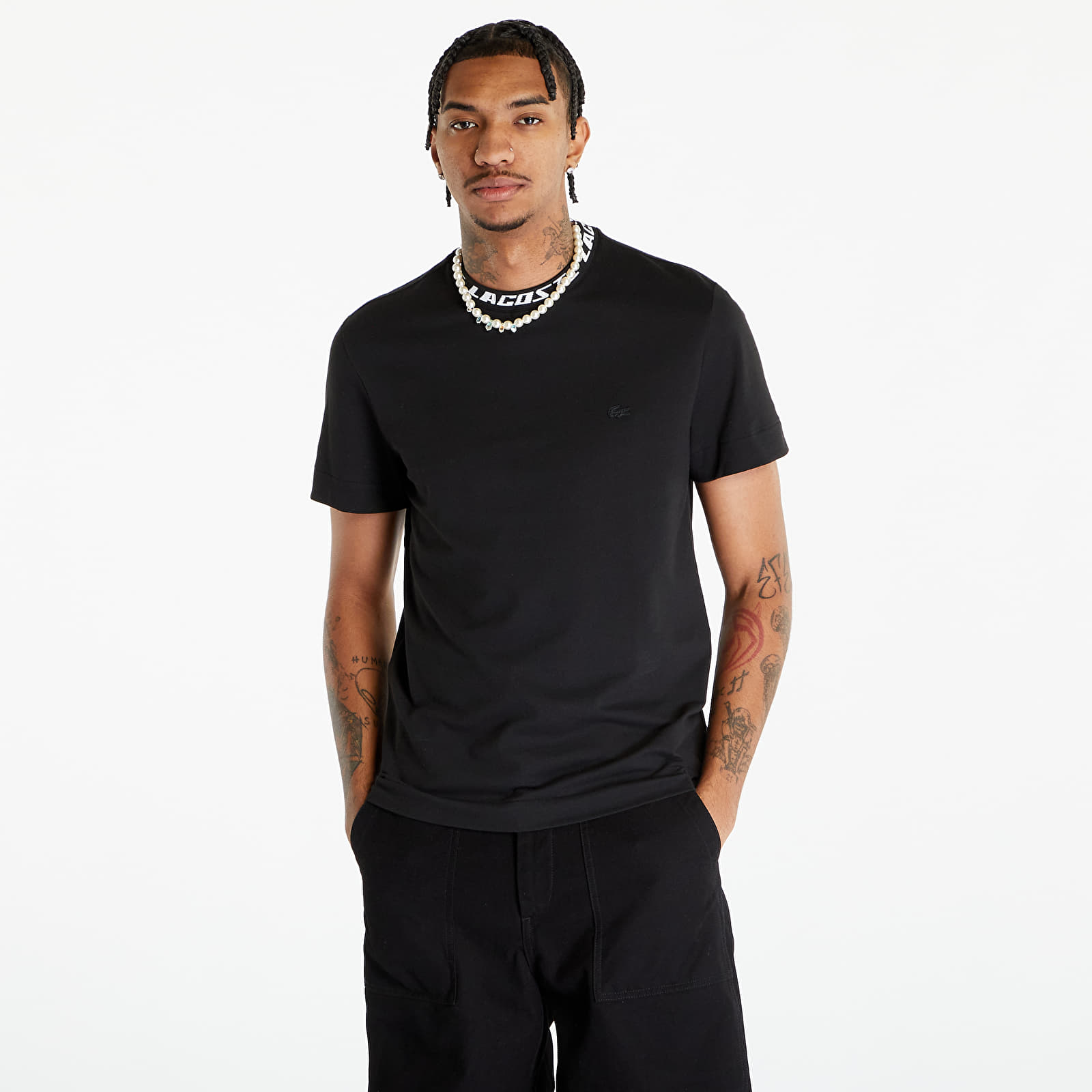 T-Shirts LACOSTE Men's T-shirt Black