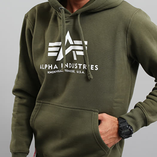 Hoodies and sweatshirts Alpha Industries Basic Hoody Green | Footshop