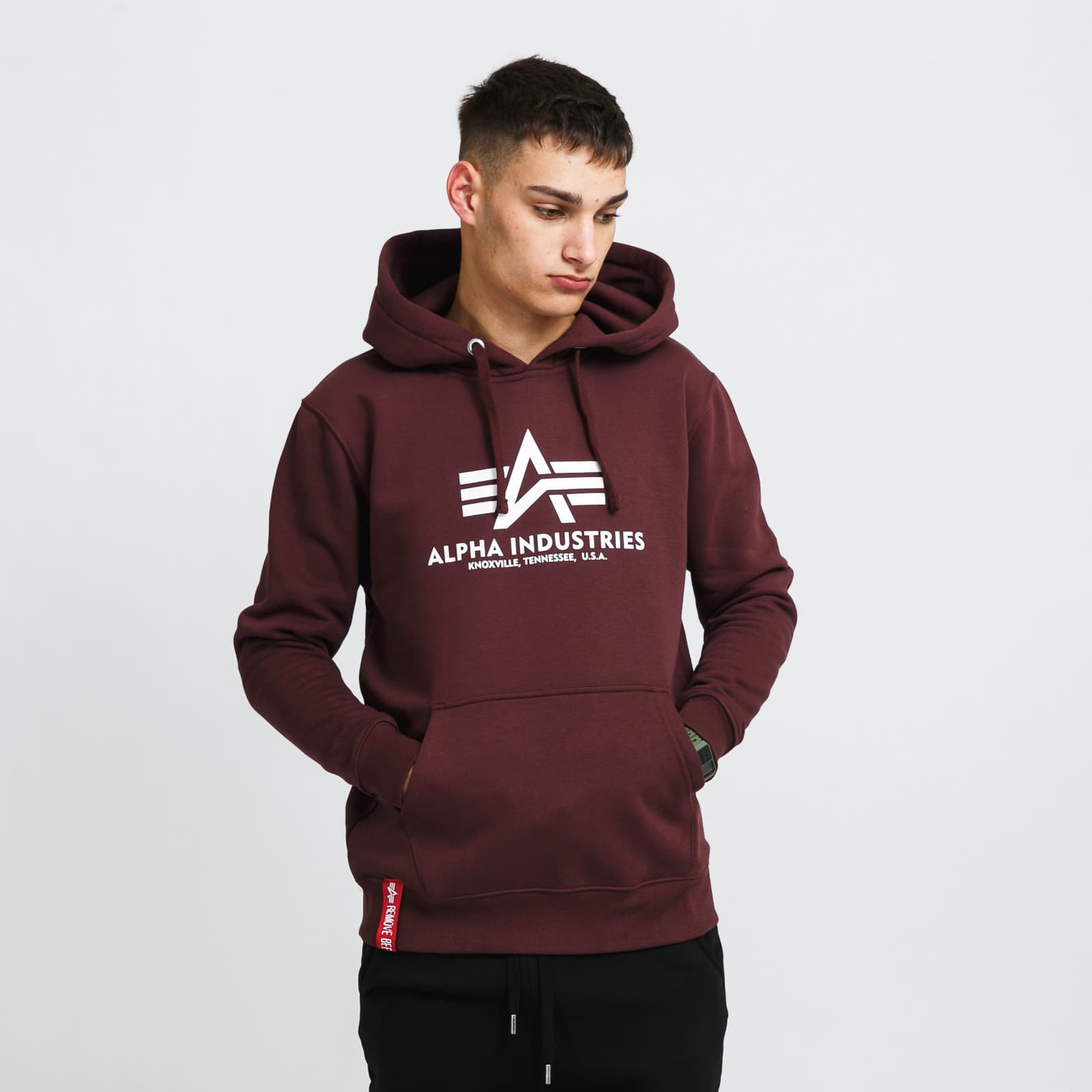 Sweatjacken und Sweatshirts Alpha Industries Basic Hoody Dark Wine