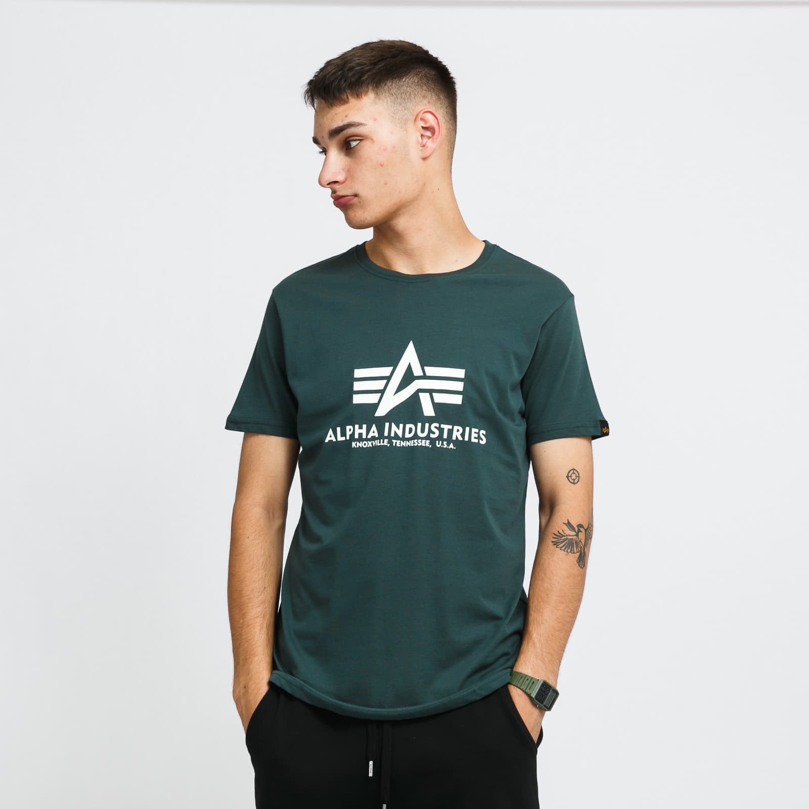 T-shirts Alpha Industries Basic Tee Navy Green