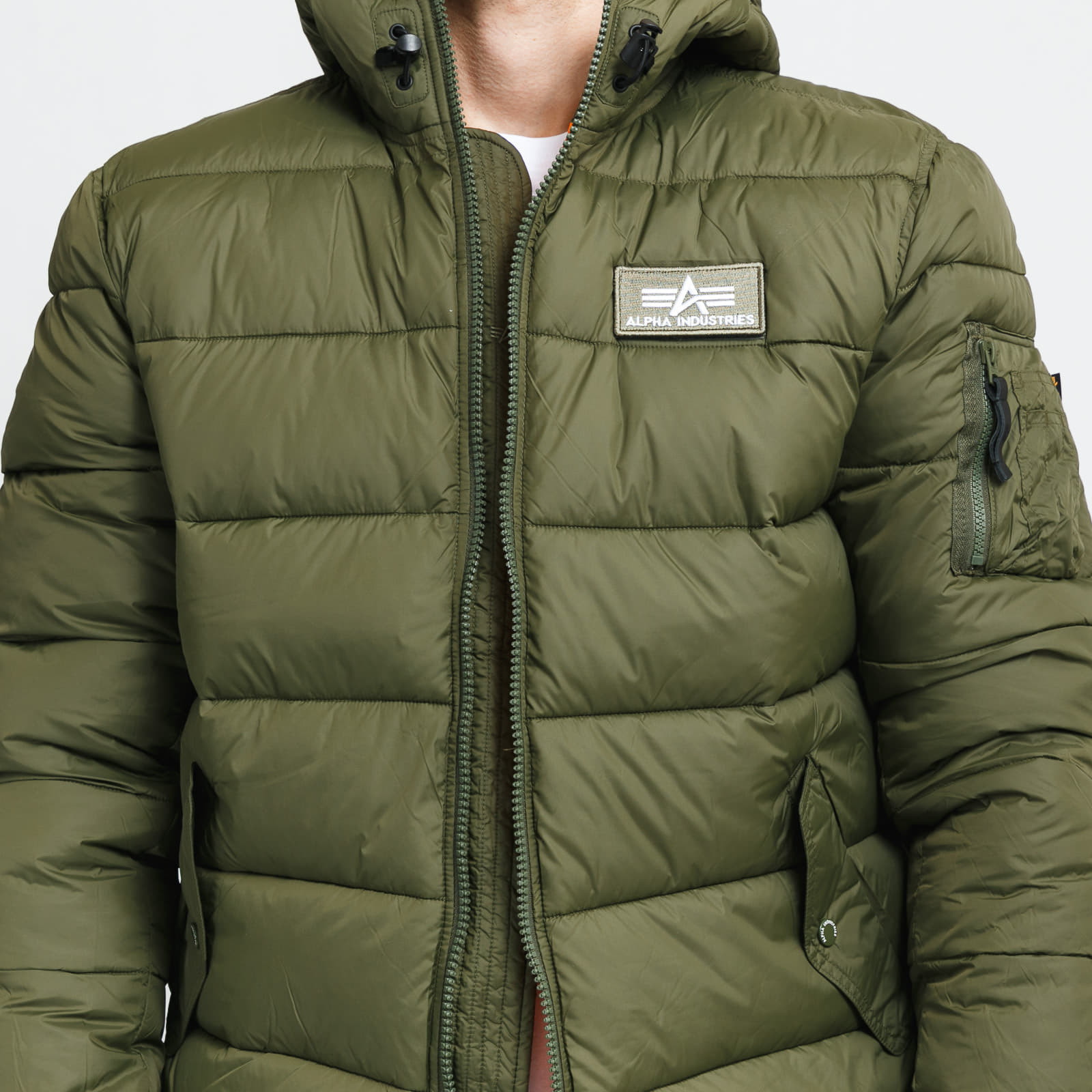 Куртки Alpha Industries Hooded Puffer Alpha FD Olive