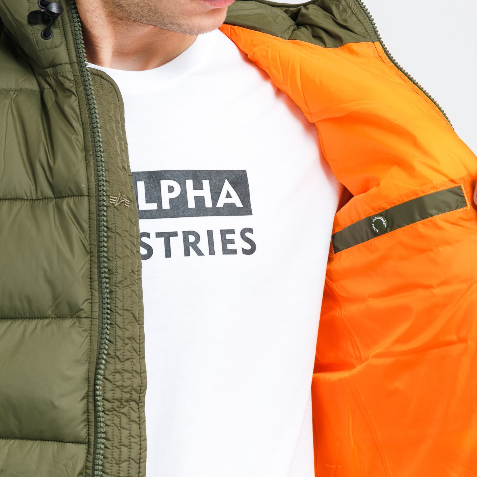 Куртки Alpha Industries Hooded Puffer Alpha FD Olive