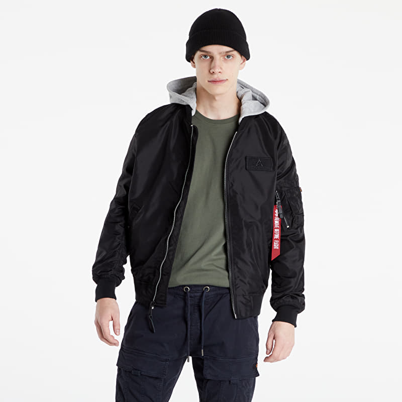 Куртка Alpha Industries MA-1 TT Hood BP Reflective Jacket Black