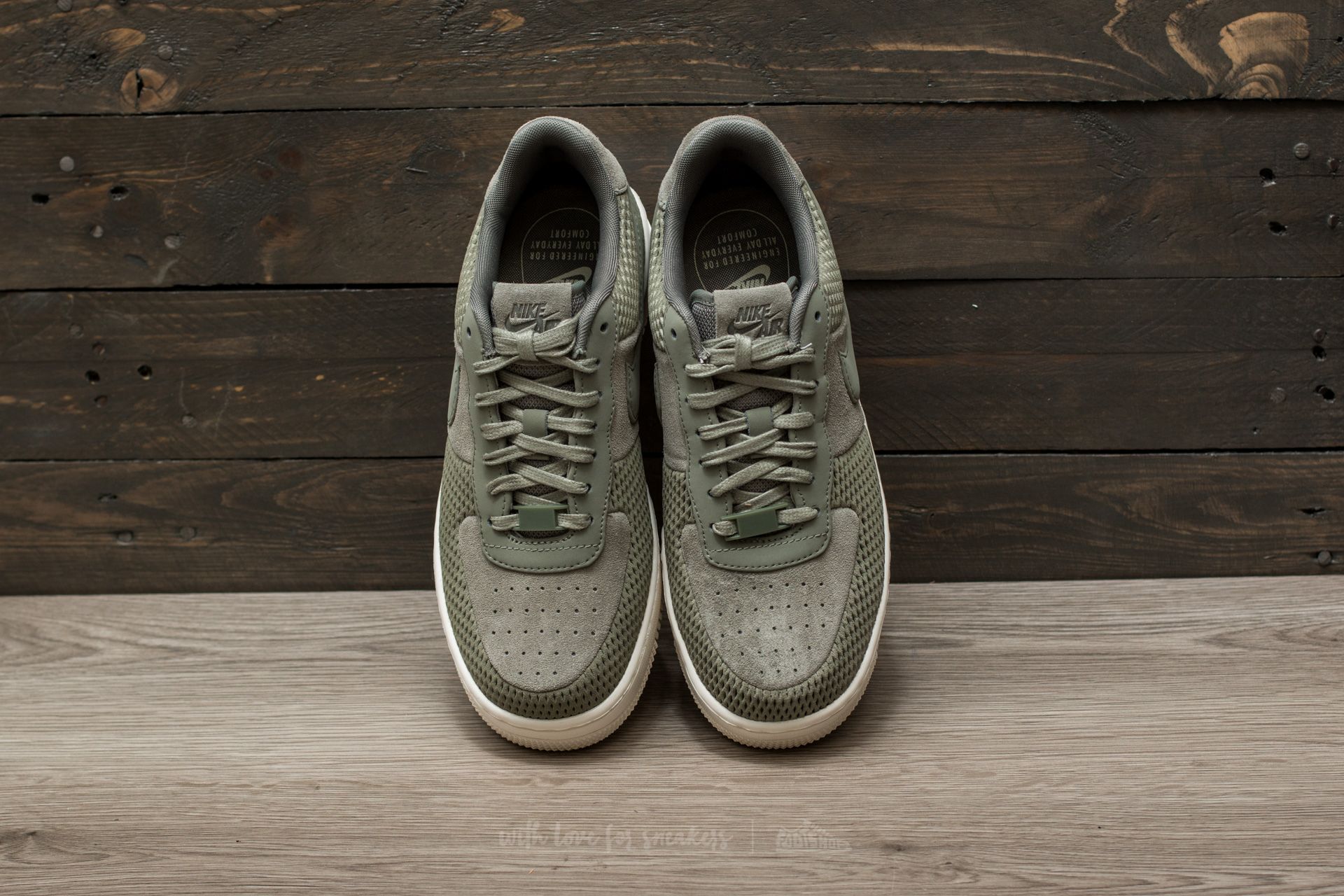 Naisten kengät Nike Wmns Air Force 1 Upstep Premium Dark Stucoo/ Dark Stucco-Ivory