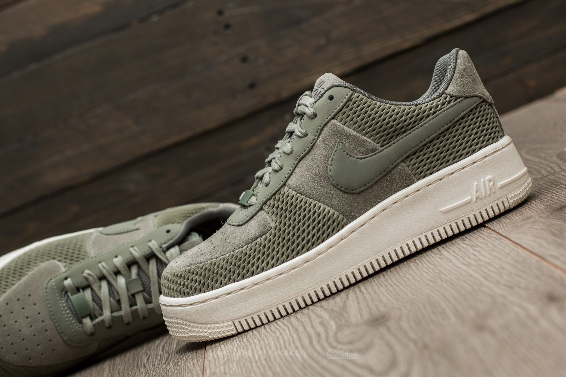Naisten kengät Nike Wmns Air Force 1 Upstep Premium Dark Stucoo/ Dark Stucco-Ivory