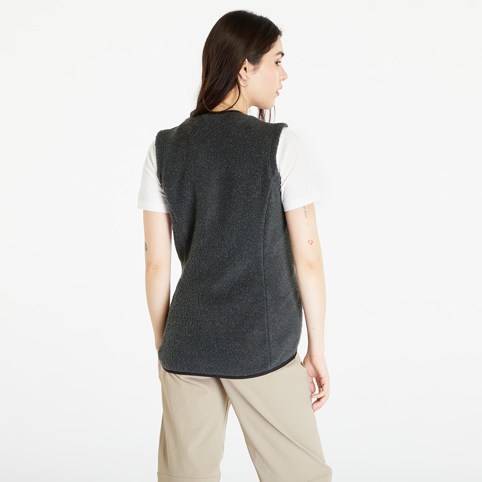 Vesty Lundhags Flok Pile Wool Vest Seaweed