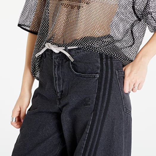 デニム・ジーパン adidas originals SOFT DENIM CARGO PANTS-Black Pants adidas Originals Denim Cargo Black | Queens