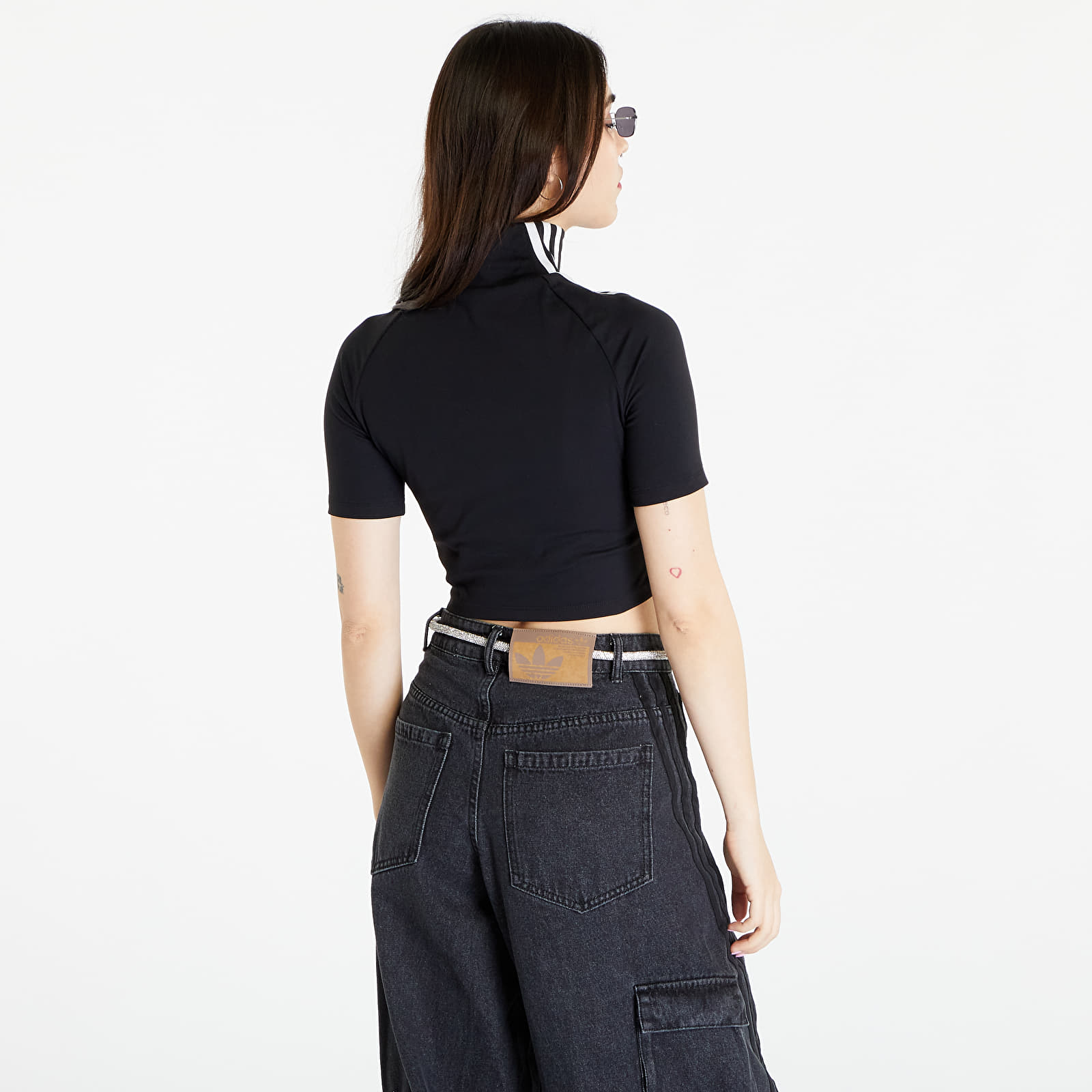 Tank Topid adidas Originals Tight Short Sleeve Top Black