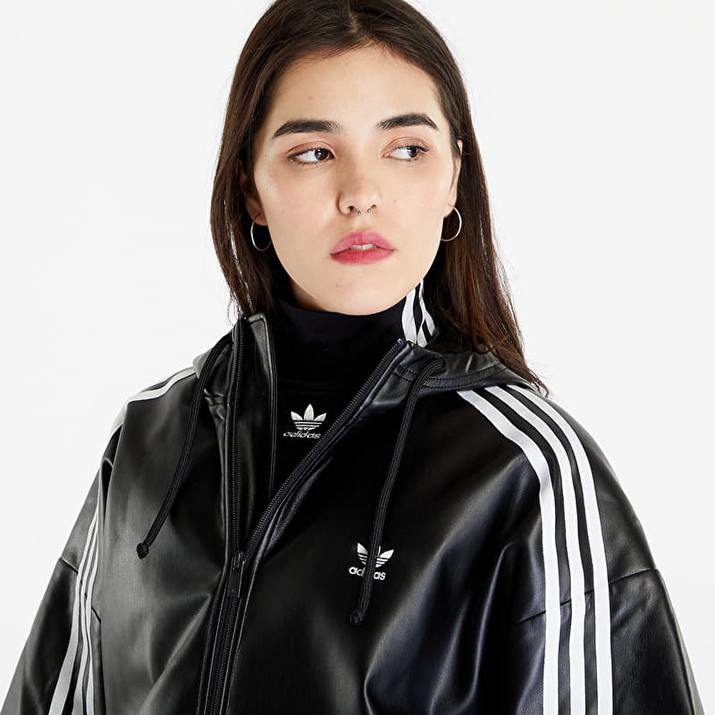 adidas Faux Leather Jacket Black | Footshop