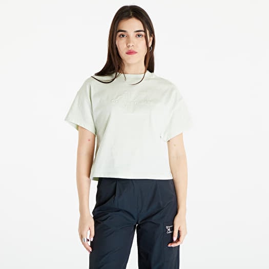 Póló Calvin Klein Jeans Crop Top Green