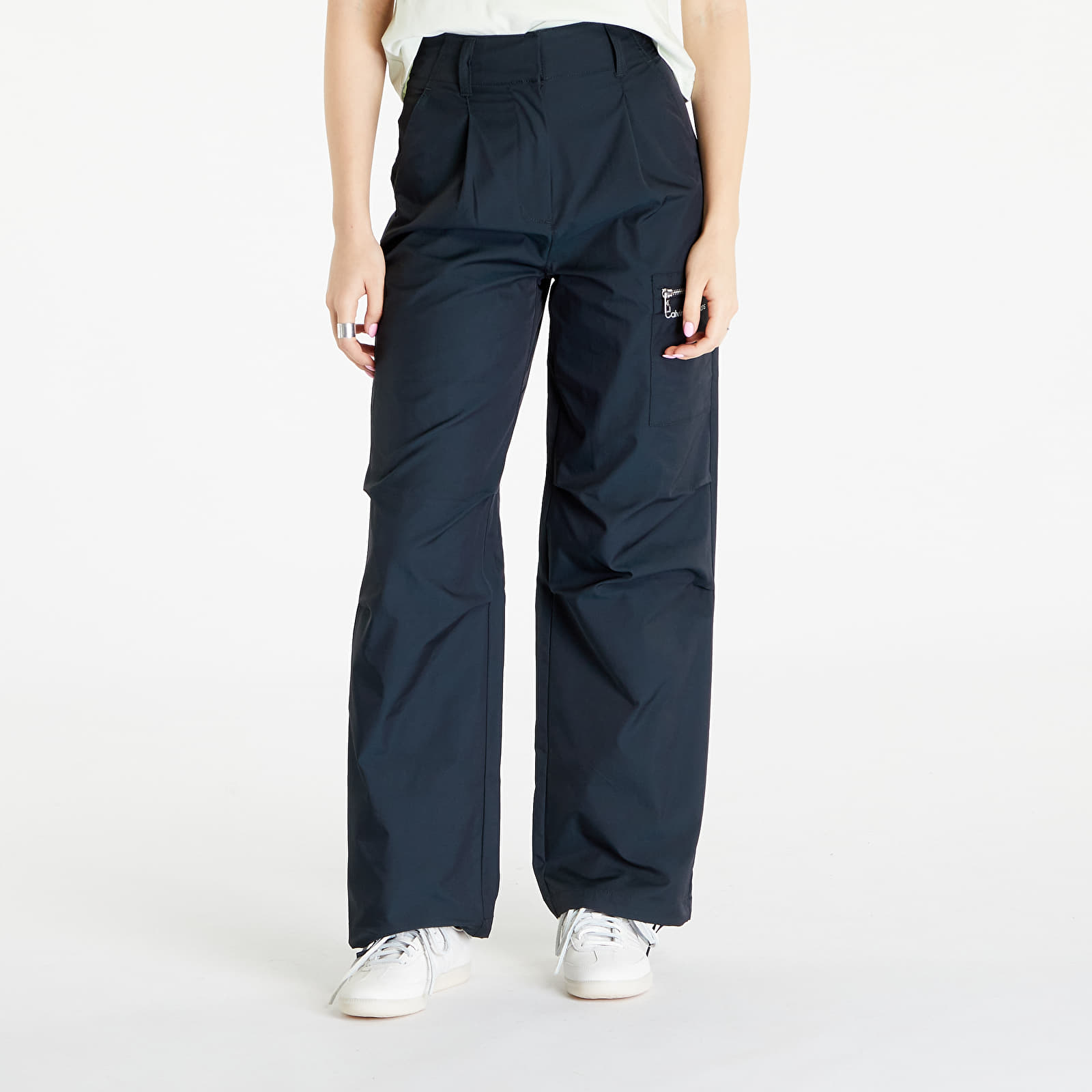 Levně Calvin Klein Jeans Two Tone Parachute Pants Black