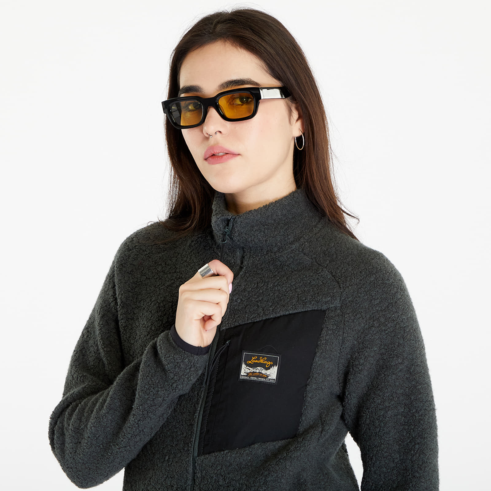 Jackets Lundhags Flok Pile Wool Fleece Jacket Seaweed
