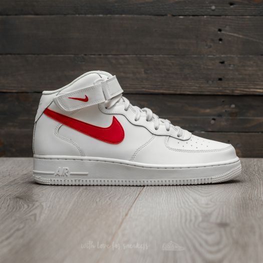 Nike air force 1 07 high white red 2025