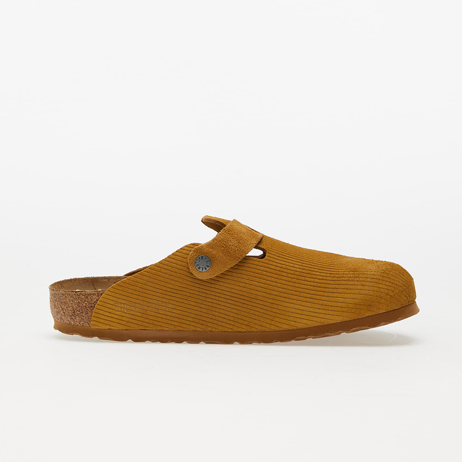 Chaussures et baskets homme Birkenstock Boston Suede Embossed Corduroy Cork Brown