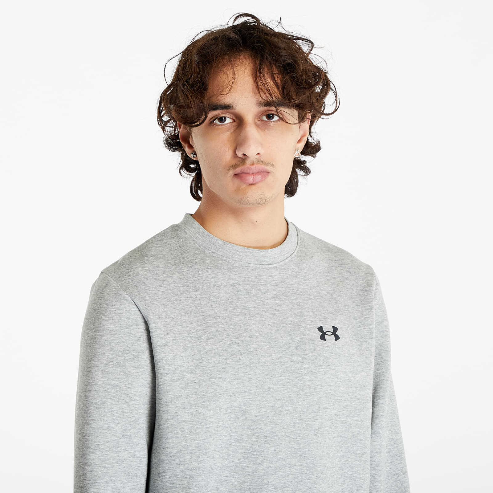 Mikiny Under Armour Unstoppable Fleece Crewneck Sweatshirt Gray