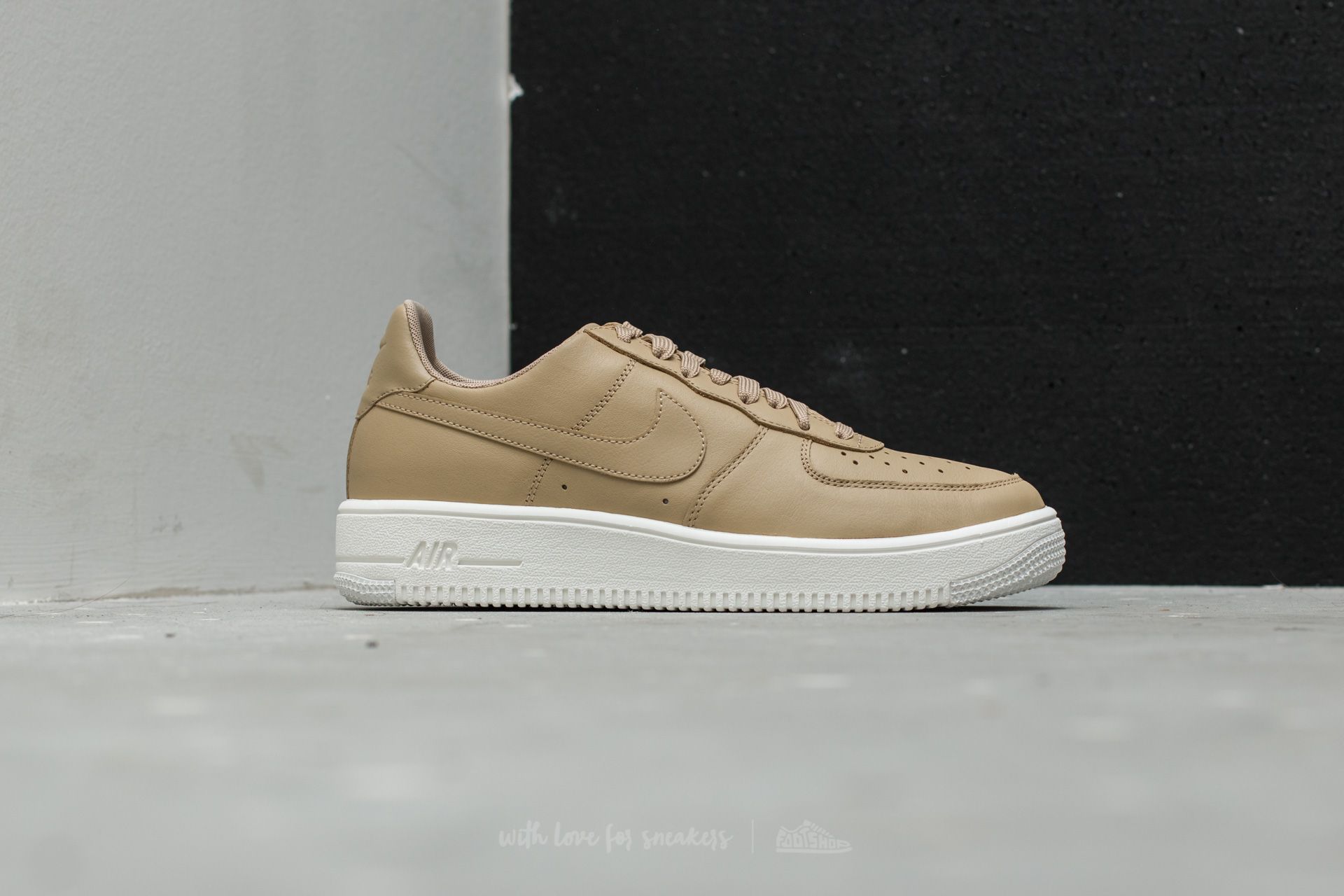 Herren Sneaker und Schuhe Nike Air Force 1 Ultraforce Leather Mushroom/ Mushroom-Black