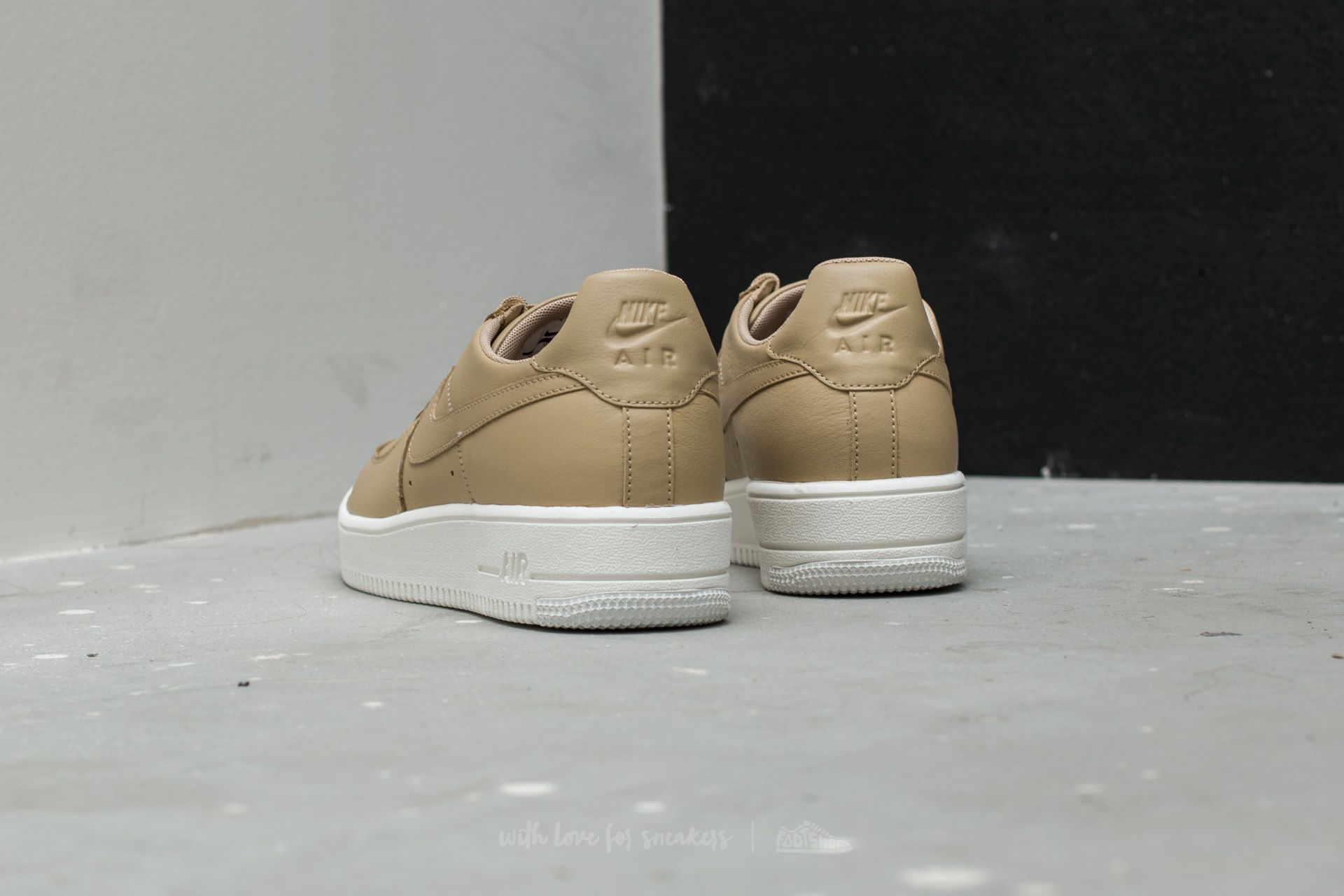 Herren Sneaker und Schuhe Nike Air Force 1 Ultraforce Leather Mushroom/ Mushroom-Black