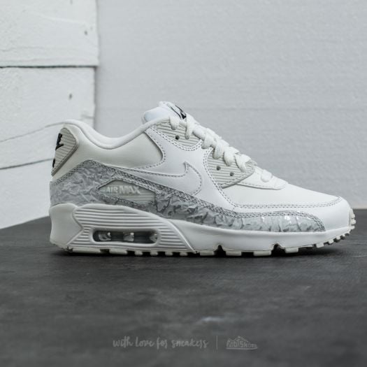 Women s shoes Nike Air Max 90 Leather SE GG Summit White Summit White Footshop