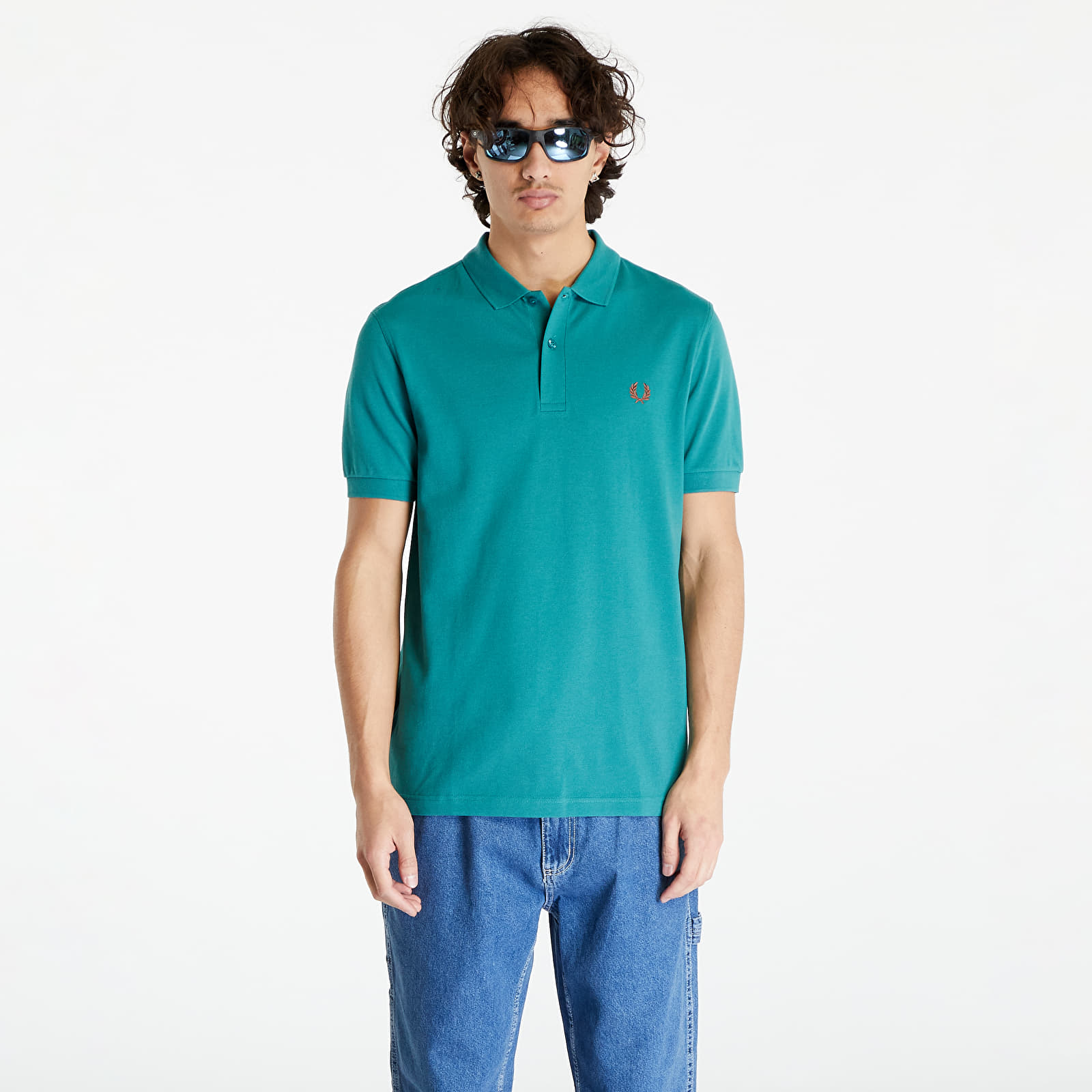 FRED PERRY - plain t-shirt deep mint