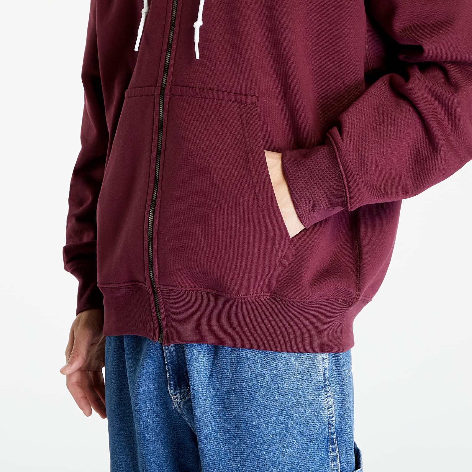 Hoodies and sweatshirts  Nike Solo Swoosh Men's Full-Zip Hoodie Night Maroon/ White