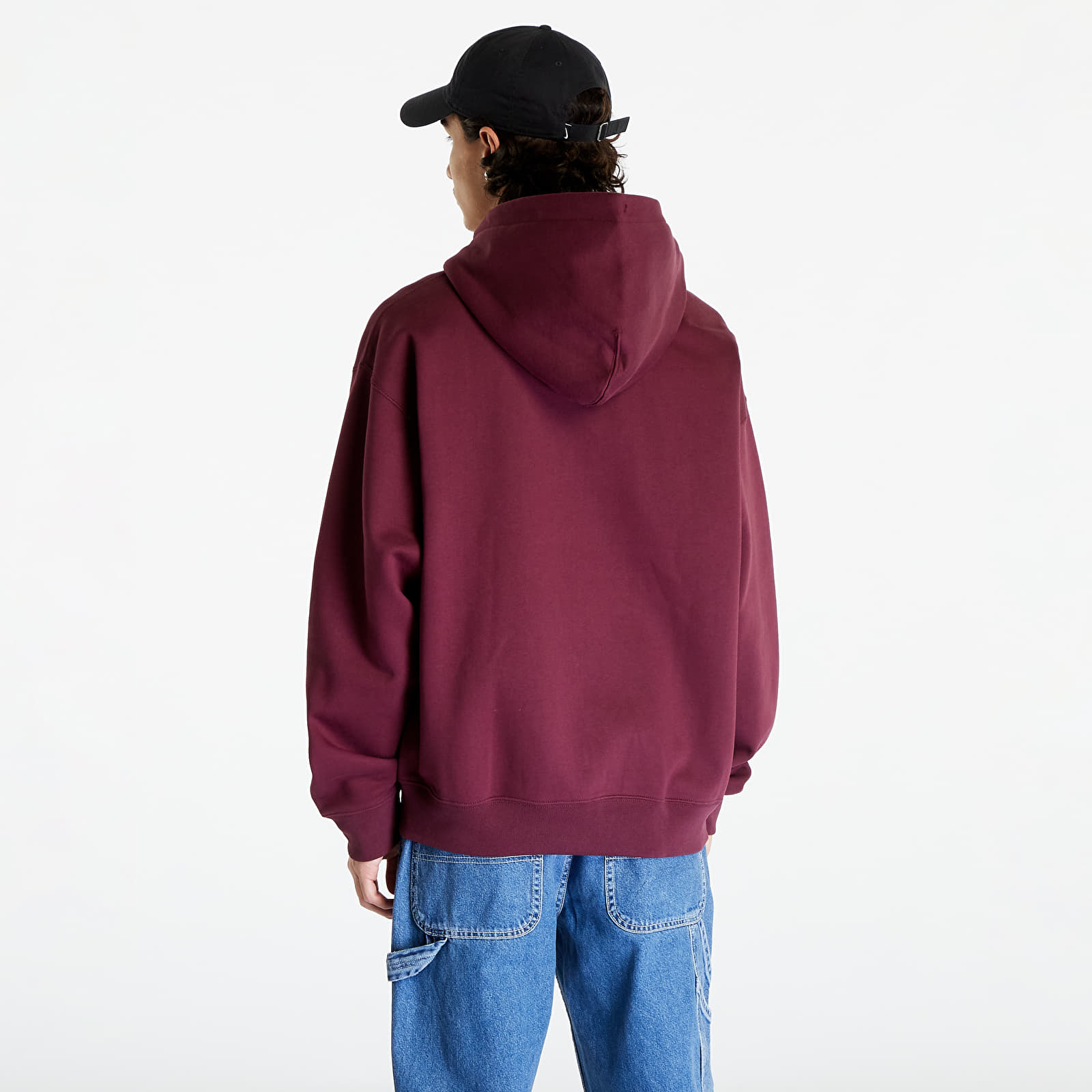 Hoodies and sweatshirts  Nike Solo Swoosh Men's Full-Zip Hoodie Night Maroon/ White