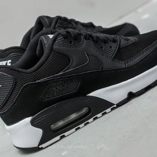 Women s shoes Nike Air Max 90 Mesh GS Black Black White Footshop