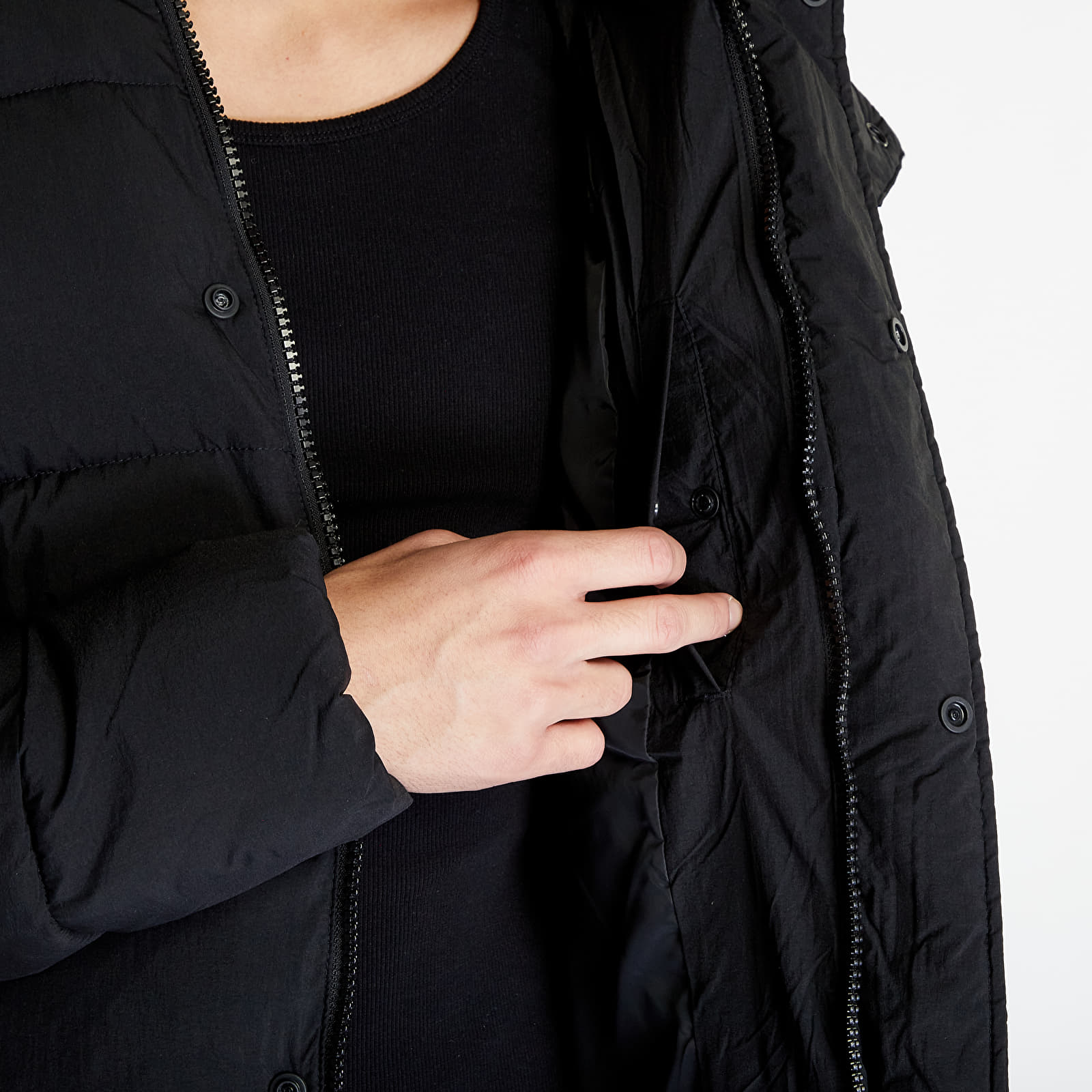 Calvin klein synthetic down parka in black top