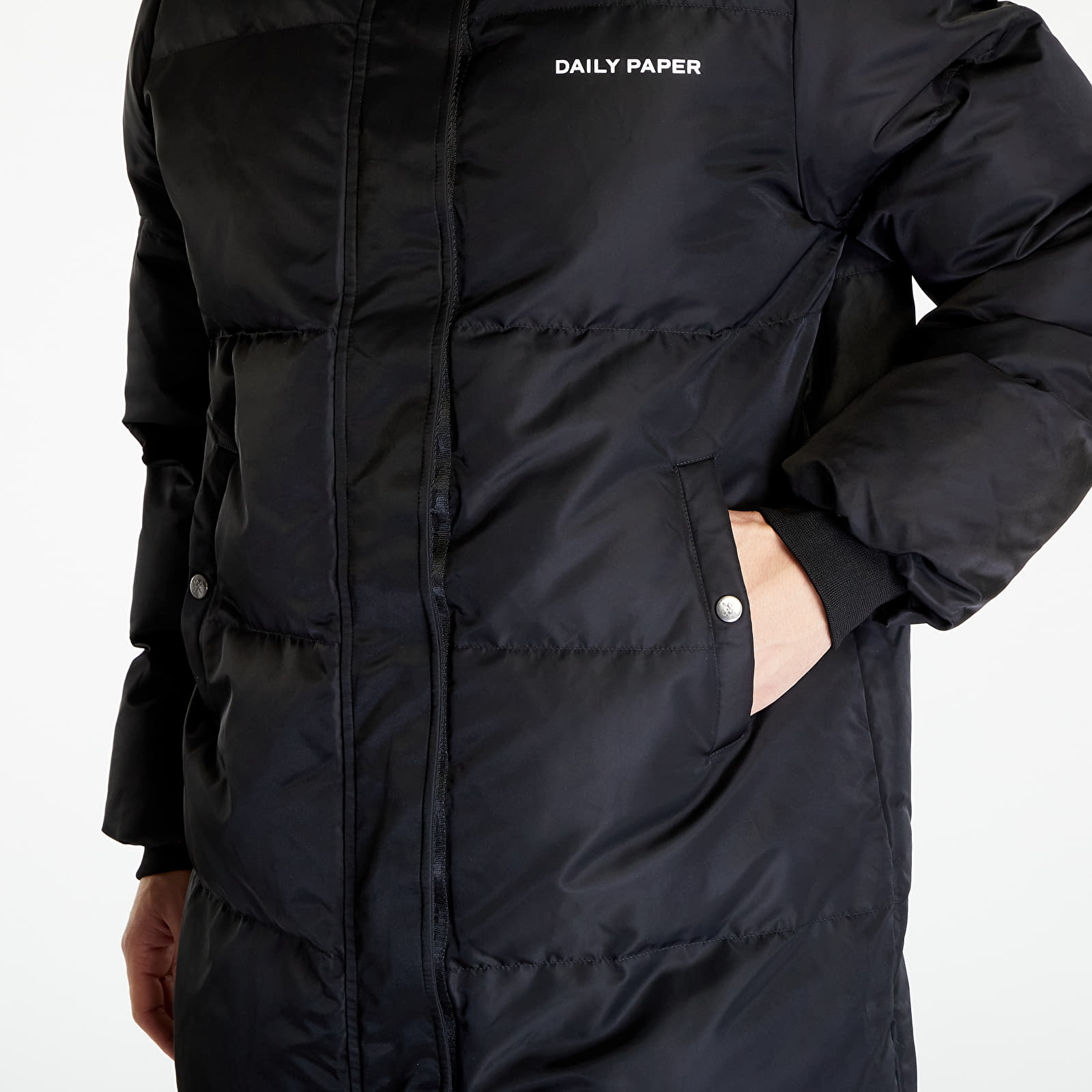 Herrenjacken Daily Paper Epuff Long Jacket Black