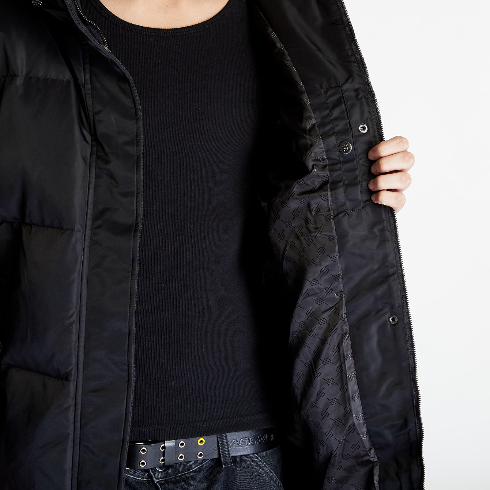 Herrenjacken Daily Paper Epuff Long Jacket Black