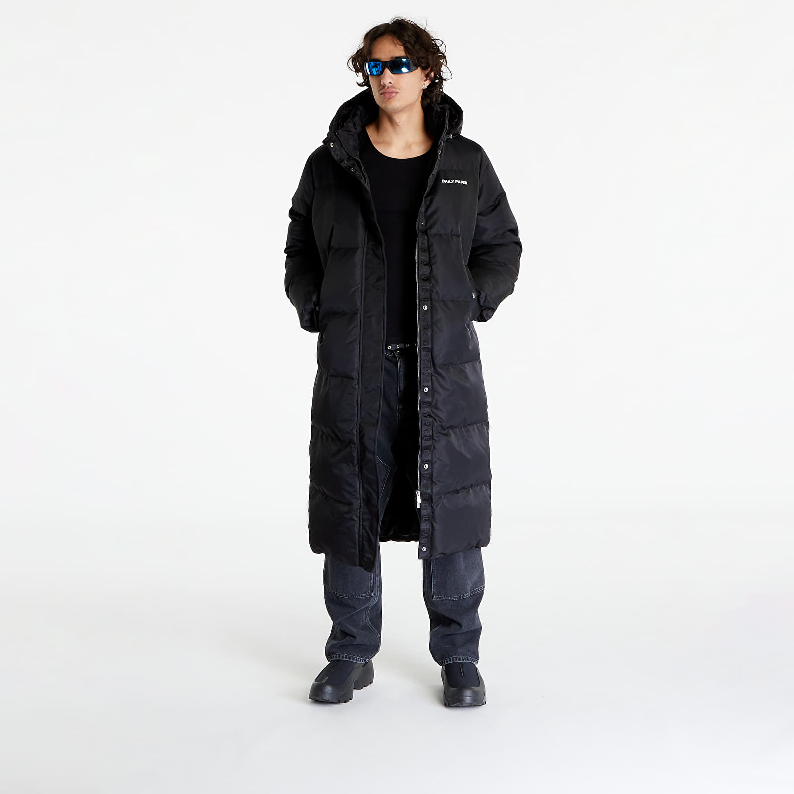 Herrenjacken Daily Paper Epuff Long Jacket Black
