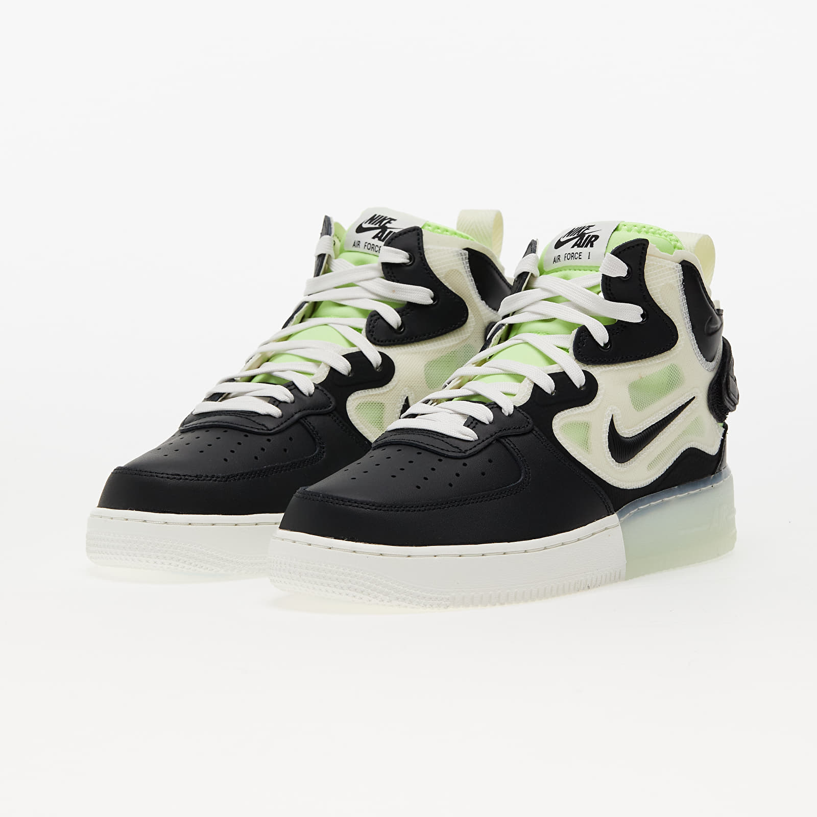 Men s shoes Nike Air Force 1 Mid React Sail Black Ghost Green Glacier Blue Footshop