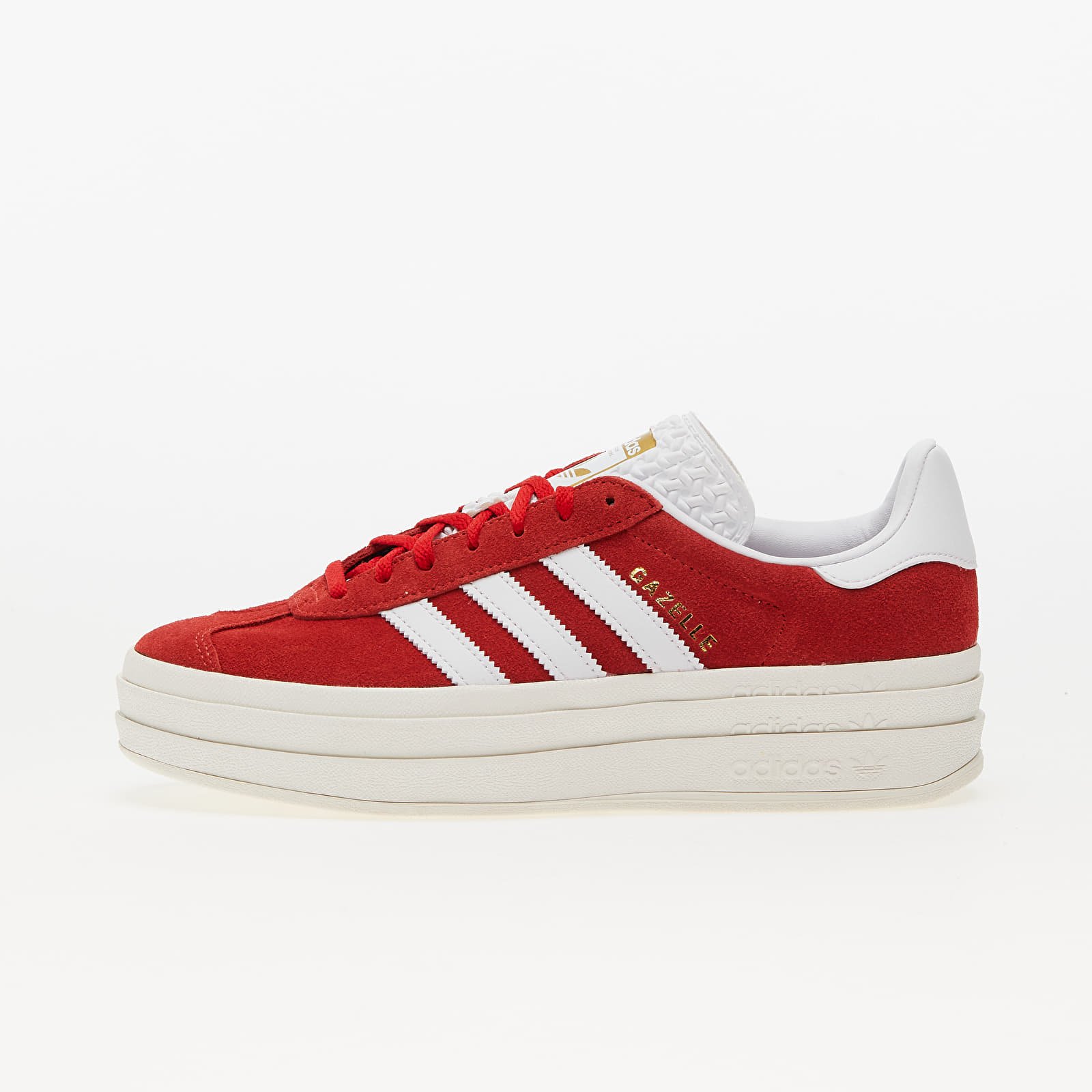 Naiste jalatsid adidas Gazelle Bold W Red/ Ftw White/ Gold Metallic