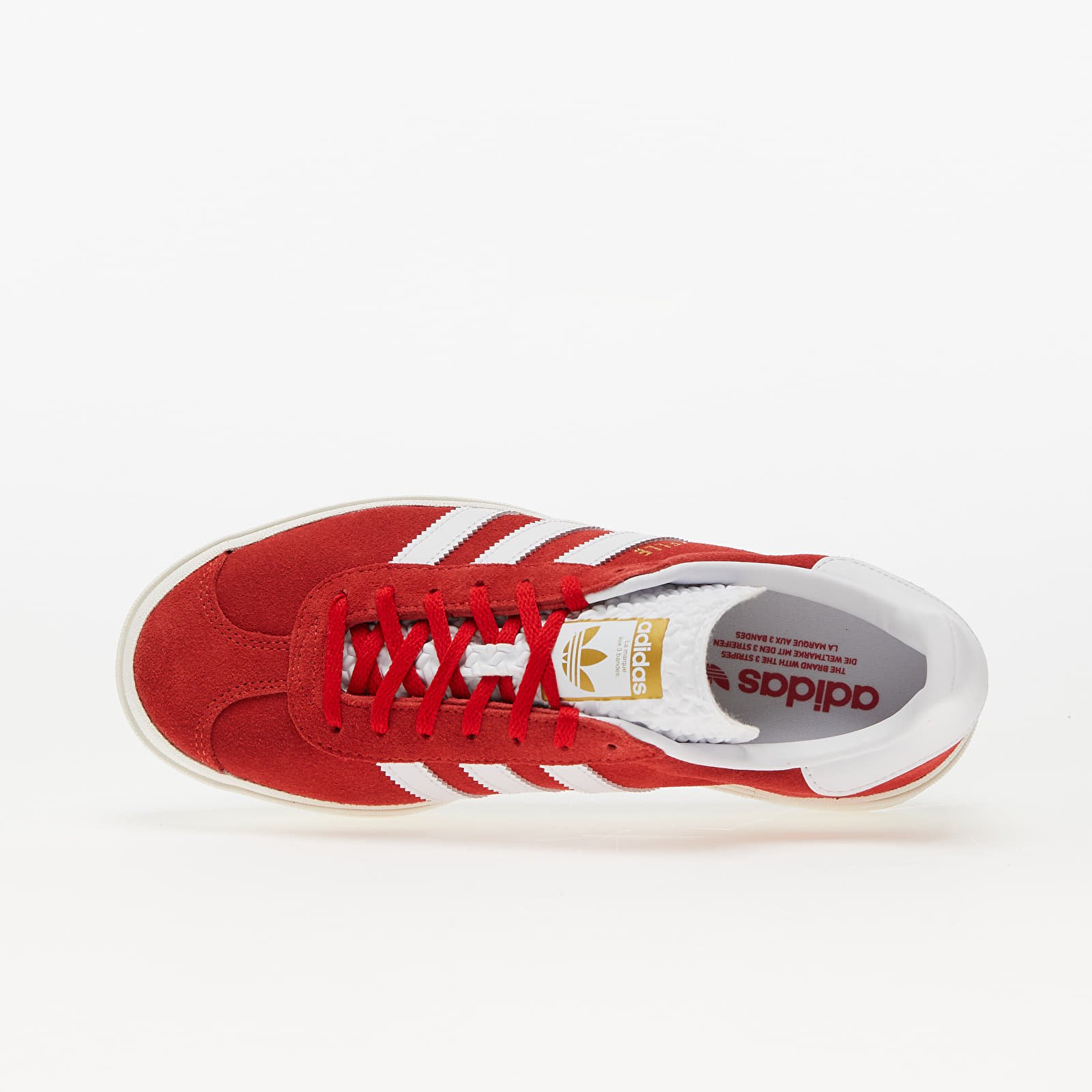 Naiste jalatsid adidas Gazelle Bold W Red/ Ftw White/ Gold Metallic
