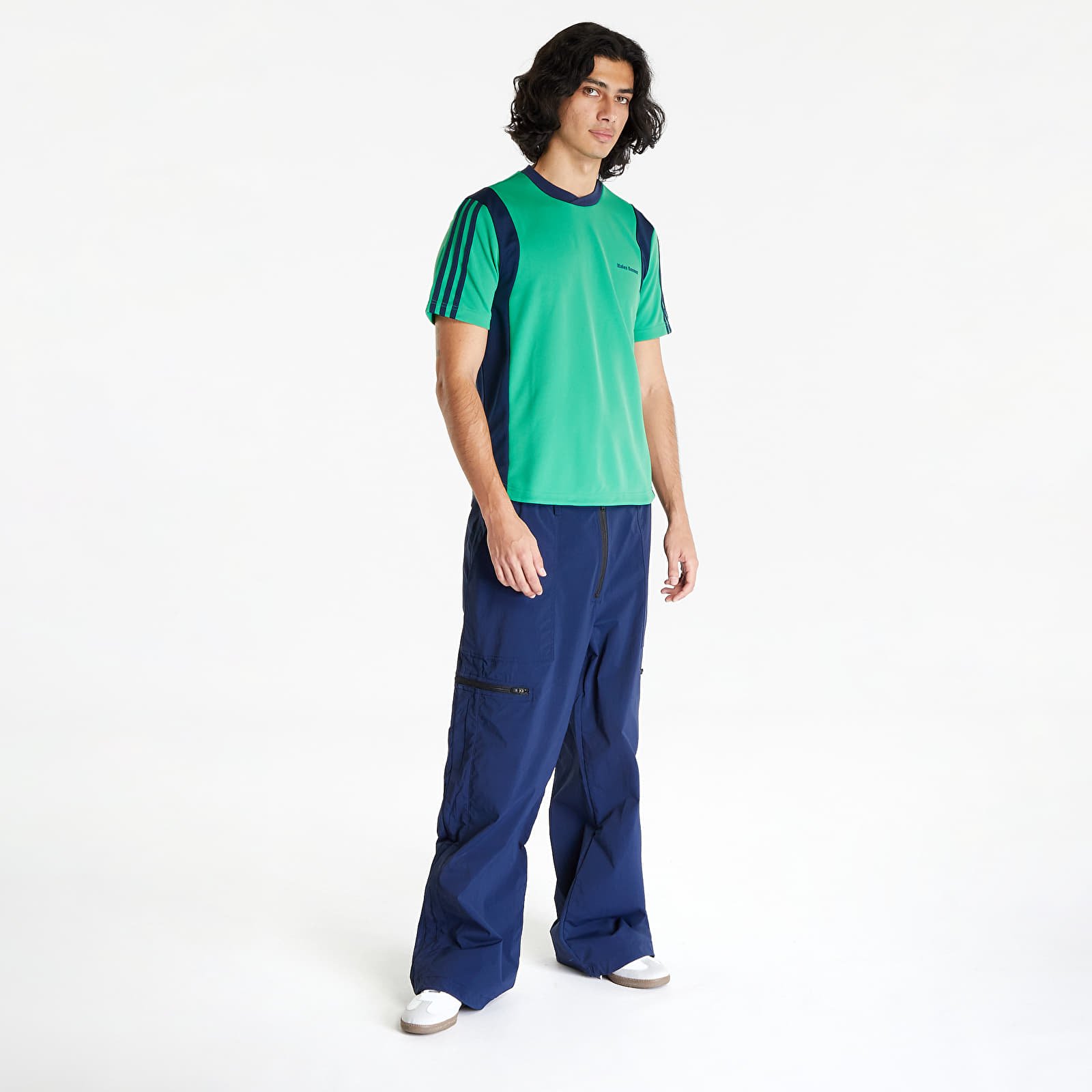 T-shirts adidas x Wales Bonner Fotbal Short Sleeve Tee Green