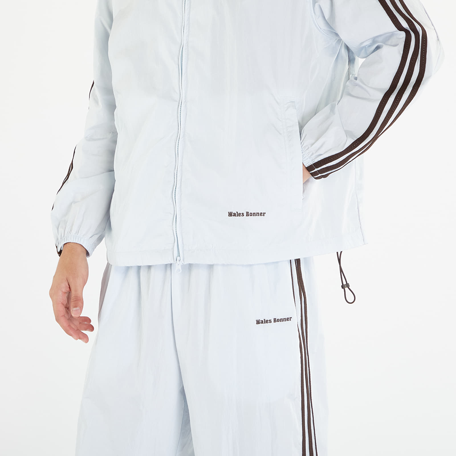 Coach Jackets adidas x Wales Bonner Nylon Track Top Blue Tint