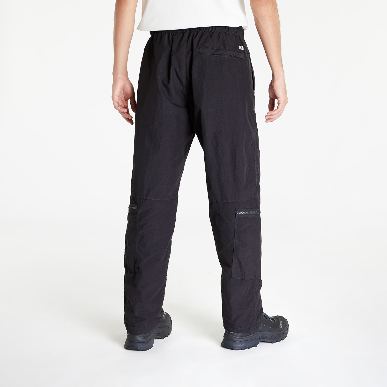 C.P. Company Flatt Nylon Loose Utility Pants Black Cargo
