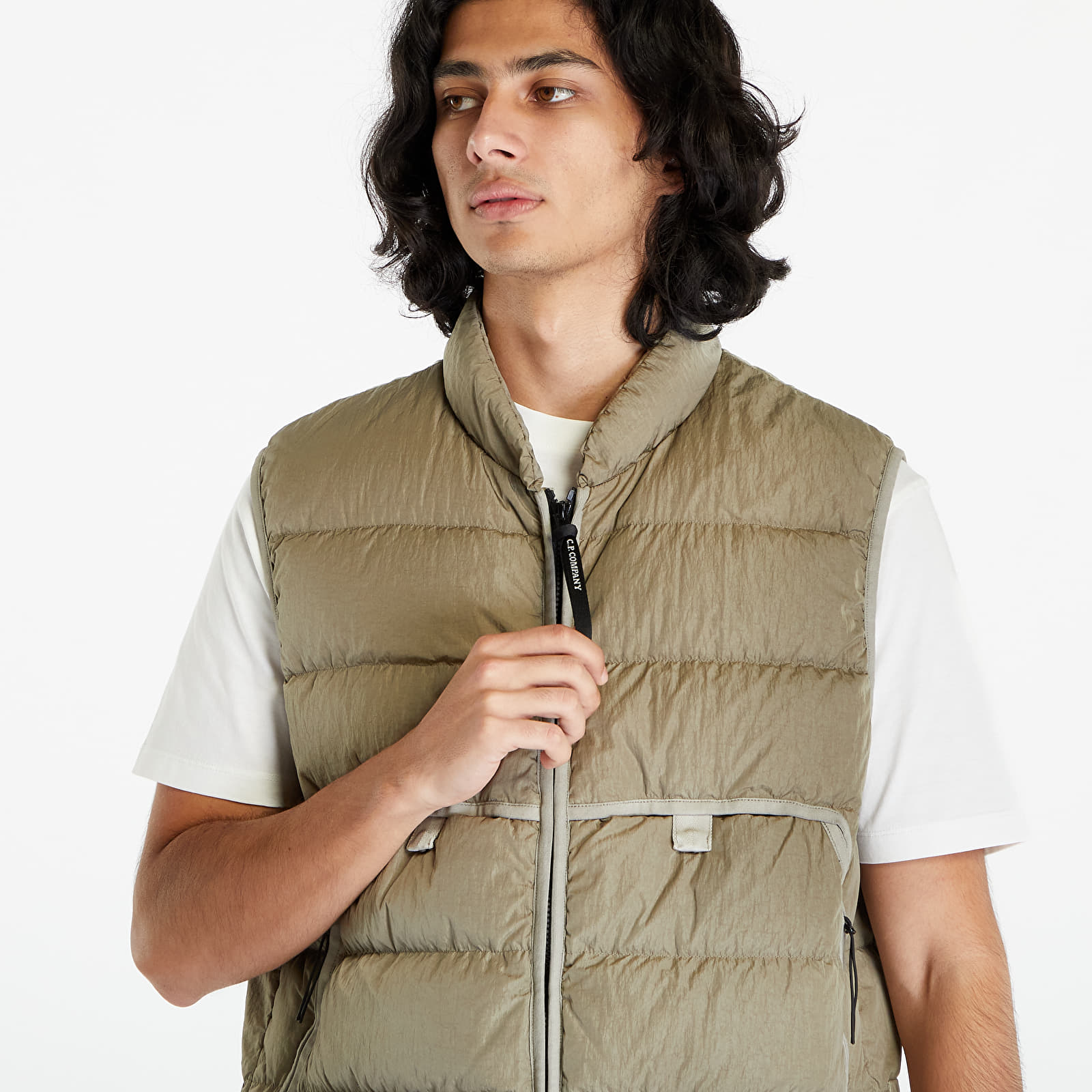 Liemenės C.P. Company Eco-Chrome R Down Vest Silver Sage