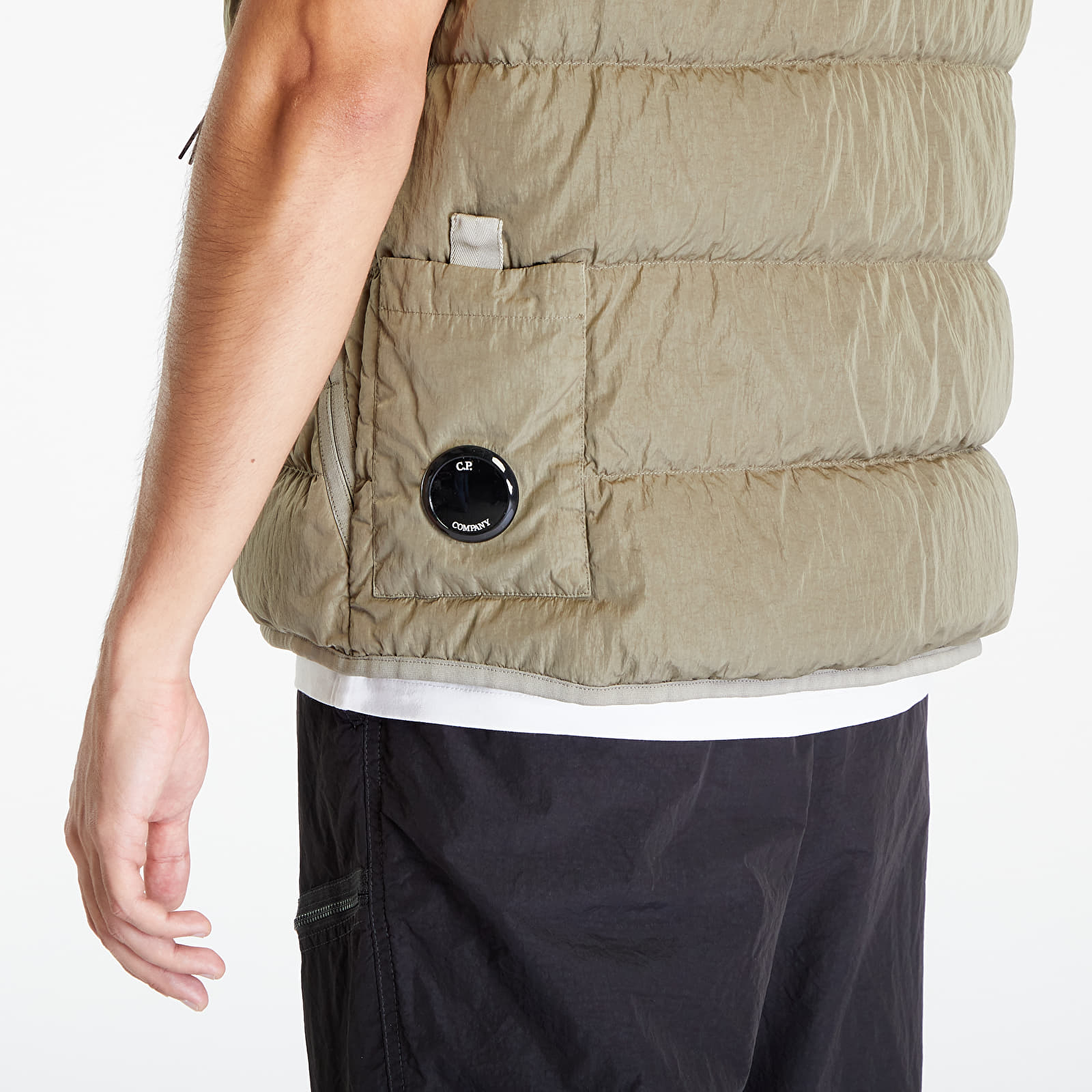 Liemenės C.P. Company Eco-Chrome R Down Vest Silver Sage