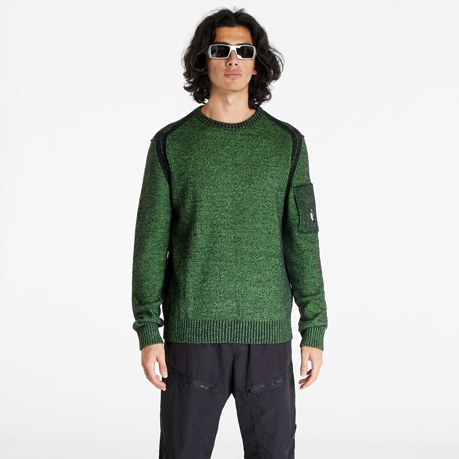 Sweaters C.P. Company Fleece Knit Jumper Classic Green