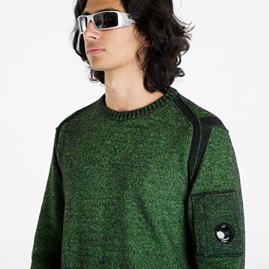 C.P. Company Fleece Knit Jumper Classic Green Footshop