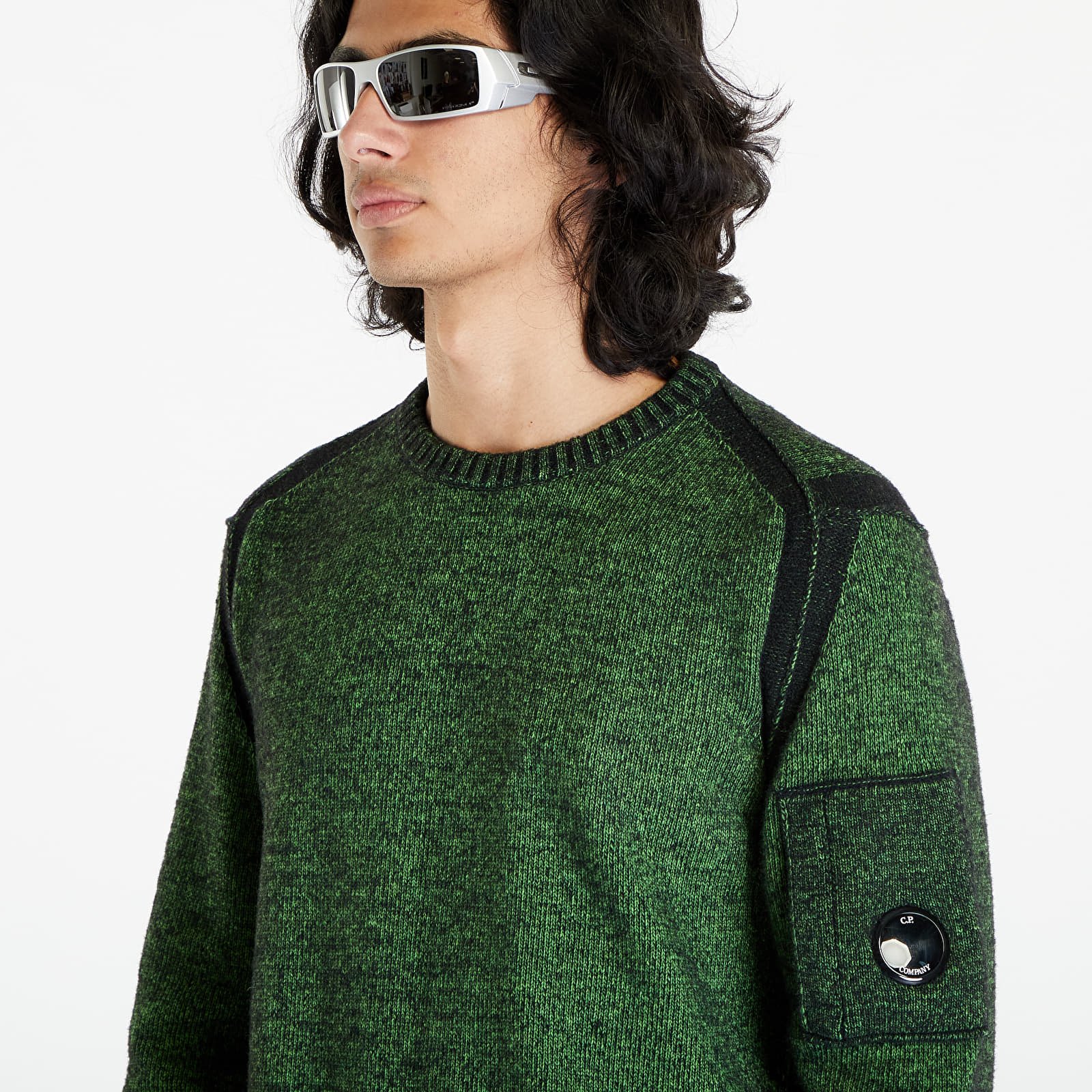 Camisolas C.P. Company Fleece Knit Jumper Classic Green