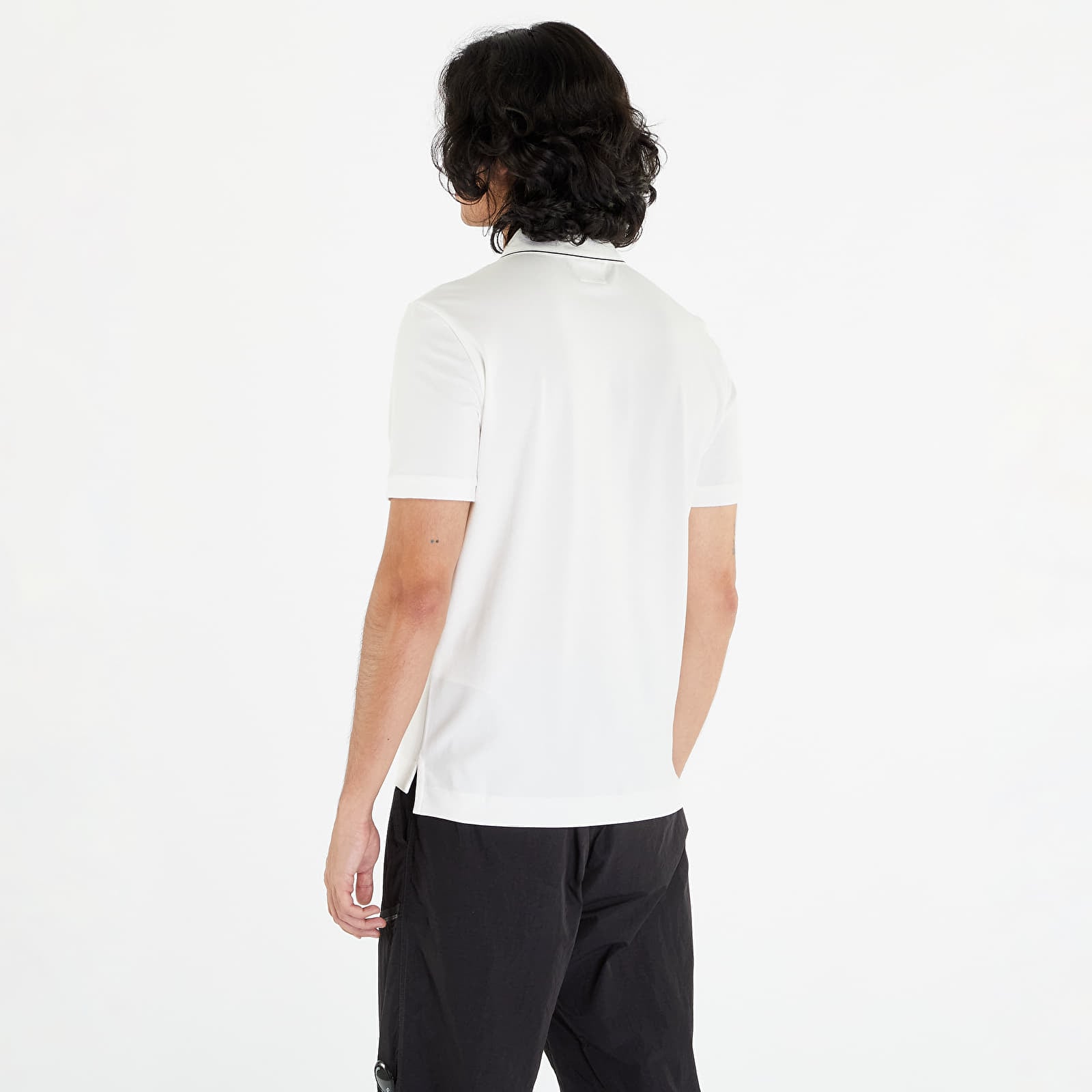 T-shirts C.P. Company Stretch Piquet Slim Polo Shirt White