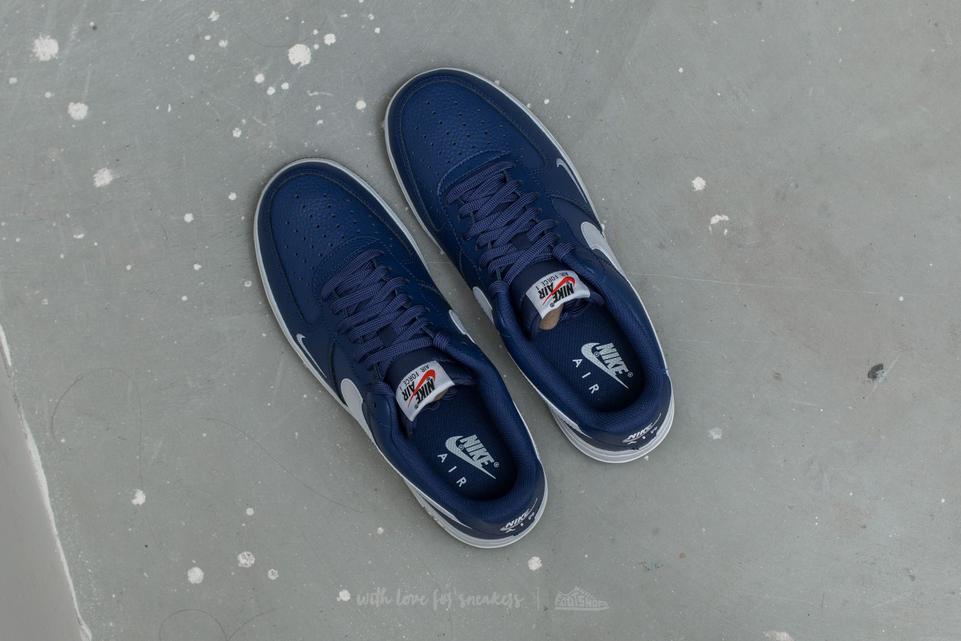 Herresko Nike Air Force 1 Deep Royal Blue/ White-White