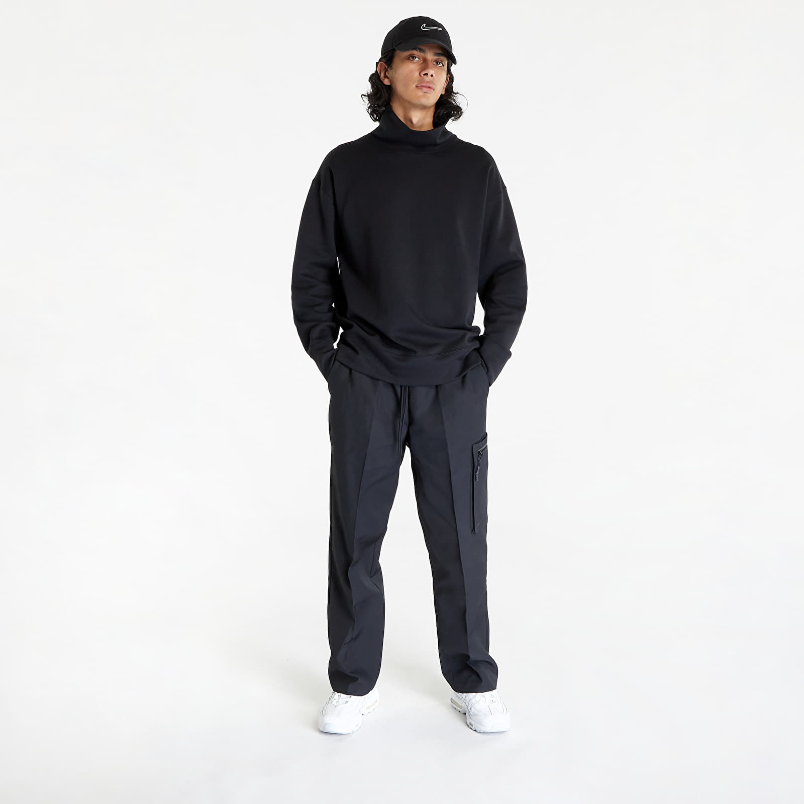 Mikina Nike Sportswear Tech Fleece Reimagined Turtleneck Sweatshirt Black XS.