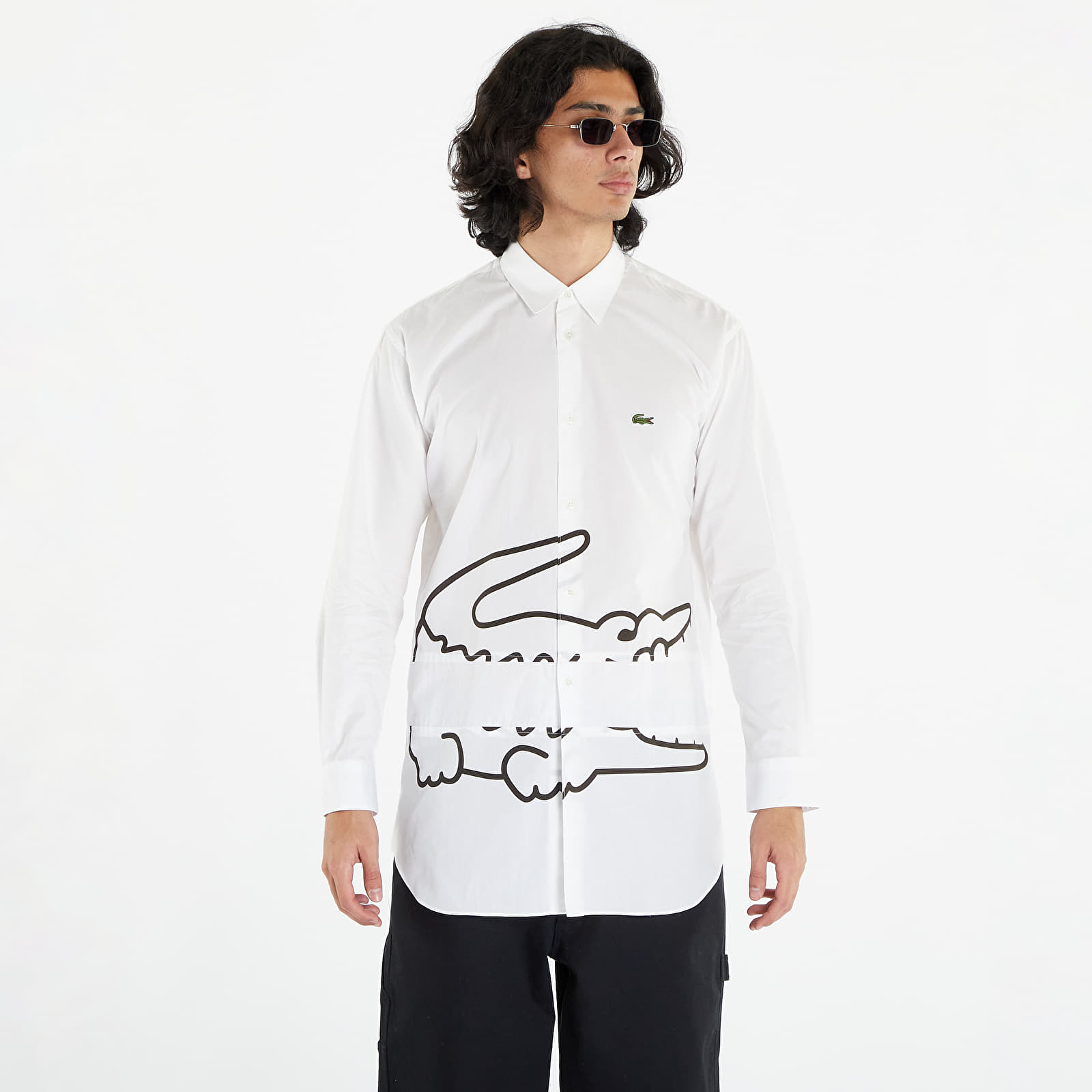 Shirts Comme des Garçons SHIRT x LACOSTE Mens Shirt Woven Woven White