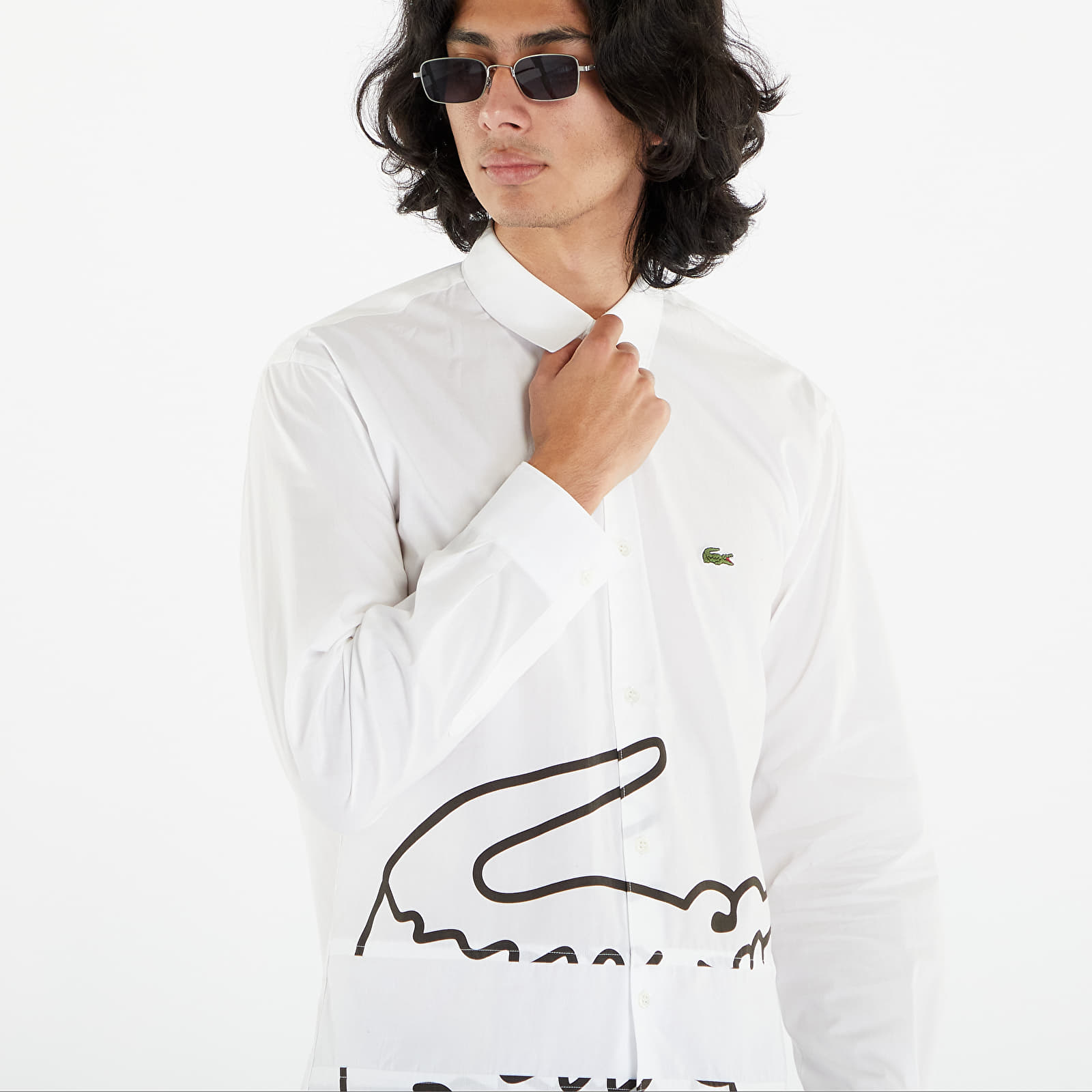 Paidat Comme des Garçons SHIRT x LACOSTE Mens Shirt Woven Woven White