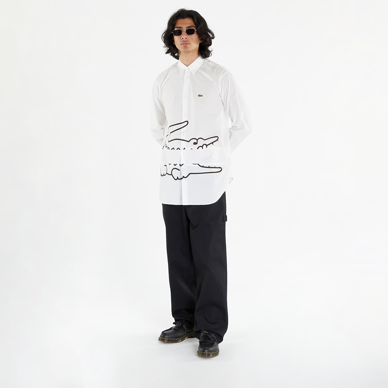 Paidat Comme des Garçons SHIRT x LACOSTE Mens Shirt Woven Woven White